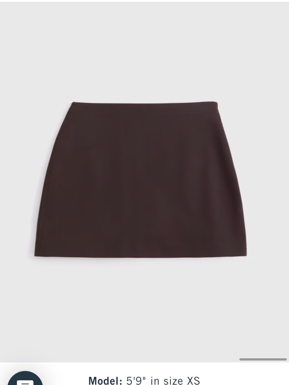 NWT Abercrombie Scarlett Curve Love Forme Mini Skort Size L